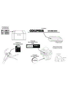 Label Map 21A-39M8897 parts for Columbia Tiller 21A-39M8897 / 2014 from AppliancePartsPros.com