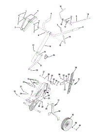 Handle Assembly parts for Columbia Tiller 21A-39M8897 / 2015 from AppliancePartsPros.com