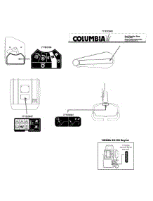 Label Map 21Ab455c897 parts for Columbia Tiller 21AB455C897 / 2011 from AppliancePartsPros.com
