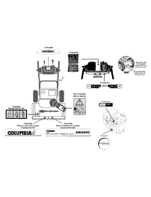 Label Map 31Am63k2897 parts for Columbia Snow Thrower 31AM63K2897 / 2012 from AppliancePartsPros.com