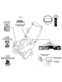 Label Map 31As2t5e897 parts for Columbia Snow Thrower 31AS2T5E897 / 2011 from AppliancePartsPros.com