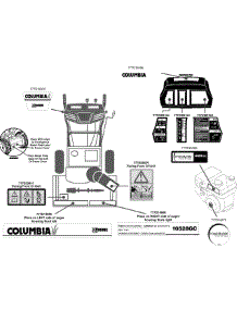 Label Map 10528Gc parts for Columbia Snow Thrower 31AH9774897 / 2012 from AppliancePartsPros.com