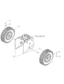 Wheels parts for Columbia Snow Thrower 31AH9774897 / 2014 from AppliancePartsPros.com