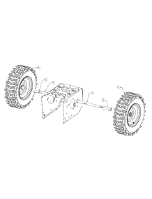 Wheels parts for Columbia Snow Thrower 31AH55K4897 / 2014 from AppliancePartsPros.com