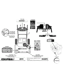 Label Map 10528Pc parts for Columbia Snow Thrower 31AH55K489710528PC / 2012 from AppliancePartsPros.com