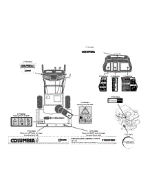 Label Map 31Ah9575897 parts for Columbia Snow Thrower 31AH9575897 / 2011 from AppliancePartsPros.com