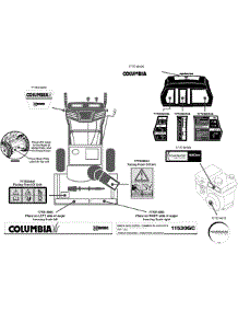Label Map 11530Gc parts for Columbia Snow Thrower 31AH9775897 / 2013 from AppliancePartsPros.com