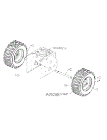 Wheels parts for Columbia Snow Thrower 31AH9775897 / 2014 from AppliancePartsPros.com