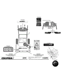 Label Map 11530Pc parts for Columbia Snow Thrower 31AH55K5897 / 2010 from AppliancePartsPros.com