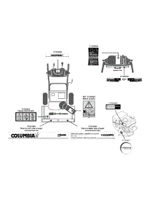 Label Map 31Ah55k5897 parts for Columbia Snow Thrower 31AH55K5897 / 2011 from AppliancePartsPros.com