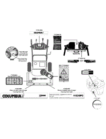 Label Map 11530Pc parts for Columbia Snow Thrower 31AH55K5897 / 2012 from AppliancePartsPros.com