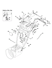 Handle & Frame parts for Columbia Snow Thrower 31AH55K5897 / 2013 from AppliancePartsPros.com