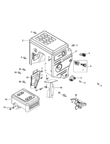 490-Sub Muffler & Controls parts for Columbia Snow Thrower 31AH9776897 / 2012 from AppliancePartsPros.com