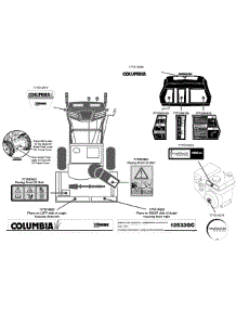 Label Map 12533Gc parts for Columbia Snow Thrower 31AH9776897 / 2013 from AppliancePartsPros.com