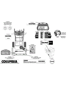 Label Map parts for Columbia Snow Thrower 31AH9776897 / 2014 from AppliancePartsPros.com