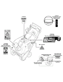Label Map parts for Columbia Snow Thrower 31AM2T6D897 / 2014 from AppliancePartsPros.com