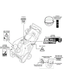 Label Map 31Am2t6d897 parts for Columbia Snow Thrower 31AM2T6D897 / 2015 from AppliancePartsPros.com