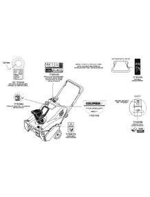 Label Map parts for Columbia Snow Thrower 31A-2M1A597 / 2008 from AppliancePartsPros.com