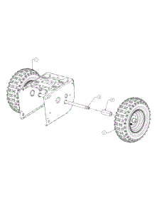 Wheel Axle parts for Columbia Snow Thrower 31AM63K2897 / 2014 from AppliancePartsPros.com