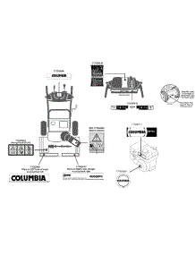 Label Map parts for Columbia Snow Thrower 31AH64K3897 / 2014 from AppliancePartsPros.com