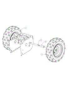 Wheels parts for Columbia Snow Thrower 31AH64K3897 / 2014 from AppliancePartsPros.com