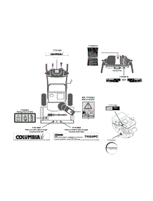 Label Map 31Am53k2897 parts for Columbia Snow Thrower 31AM53K2897 / 2011 from AppliancePartsPros.com