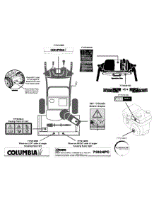 Label Map 71024Pc parts for Columbia Snow Thrower 31AM53K2897 / 2012 from AppliancePartsPros.com