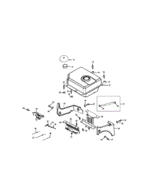 478-Su-10-Fuel Tank & Mounting parts for Columbia Snow Thrower 31AH54K3897 / 2010 from AppliancePartsPros.com