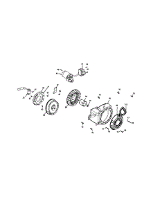 478-Su-10-Starter Assembly & Blower Housing parts for Columbia Snow Thrower 31AH54K3897 / 2010 from AppliancePartsPros.com