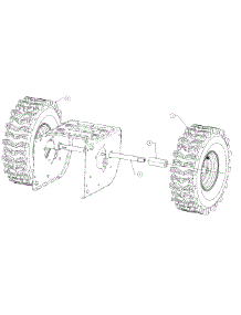 Wheel Axle parts for Columbia Snow Thrower 31AM53K2897 / 2014 from AppliancePartsPros.com