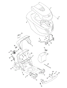 Hood & Grille parts for Columbia Lawn Tractor 13AC76GF897 / 2010 from AppliancePartsPros.com