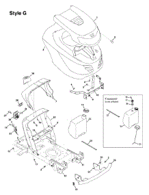 Hood Style G parts for Columbia Lawn Tractor 13AC76GF897 / 2011 from AppliancePartsPros.com