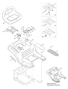 Seat & Fender parts for Columbia Lawn Tractor 13AC76GF897 / 2011 from AppliancePartsPros.com