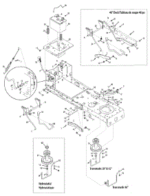 Frame, Pto & Battery parts for Columbia Lawn Tractor 13AN79GF897 / 2011 from AppliancePartsPros.com