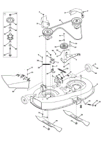Mower Deck 38-Inch parts for Columbia Lawn Tractor 13AN79GF897 / 2011 from AppliancePartsPros.com
