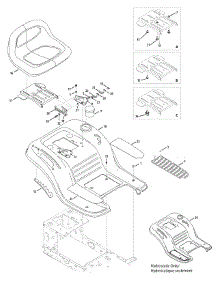 Seat & Fender parts for Columbia Lawn Tractor 13AN79GF897 / 2011 from AppliancePartsPros.com