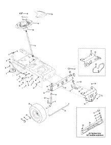 Steering parts for Columbia Lawn Tractor 13AN79GF897 / 2011 from AppliancePartsPros.com