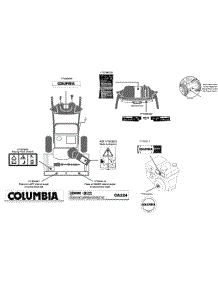 Label Map 31Ah54k6897 parts for Columbia Snow Thrower 31AH54K6897 / 2015 from AppliancePartsPros.com