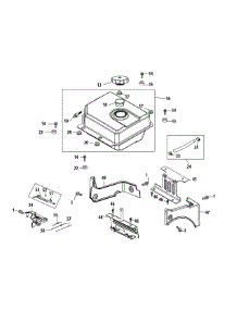 490-Wua Fuel Tank & Mounting parts for Columbia Snow Thrower 31AH57K8897 / 2014 from AppliancePartsPros.com