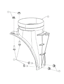 Chute Adapter parts for Columbia Snow Thrower 31AH57K9897 / 2014 from AppliancePartsPros.com