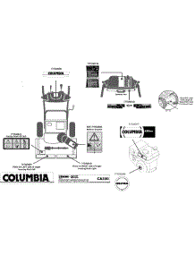 Label Map parts for Columbia Snow Thrower 31AH57K9897 / 2014 from AppliancePartsPros.com