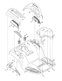Fender (Gt) parts for Columbia Garden Tractor 14A7A3KW897 / 2015 from AppliancePartsPros.com