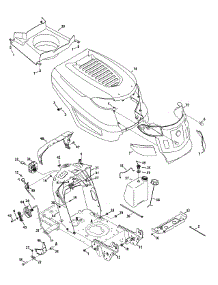 Hood K Style parts for Columbia Lawn Tractor 13A277KS897 / 2015 from AppliancePartsPros.com
