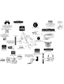 Label Map 13A277ks897 parts for Columbia Lawn Tractor 13A277KS897 / 2015 from AppliancePartsPros.com