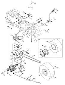 Transmission (Single Speed) parts for Columbia Lawn Tractor 13A277KS897 / 2015 from AppliancePartsPros.com