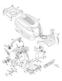 Hood parts for Columbia Lawn Tractor 13A879KS897 / 2015 from AppliancePartsPros.com