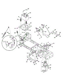 Frame And Pto Lift parts for Columbia Lawn Tractor 13A878KT897 / 2015 from AppliancePartsPros.com