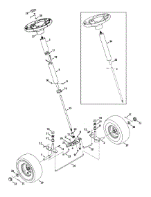 Front End Steering parts for Columbia Lawn Tractor 13A226JD897 / 2014 from AppliancePartsPros.com