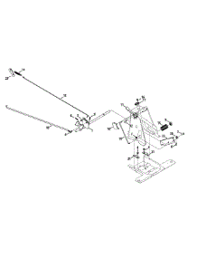 Pedal Controls parts for Columbia Lawn Tractor 13A226JD897 / 2014 from AppliancePartsPros.com