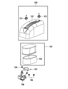 4P90juc Air Intake parts for Columbia Lawn Tractor 13A226JD897 / 2015 from AppliancePartsPros.com